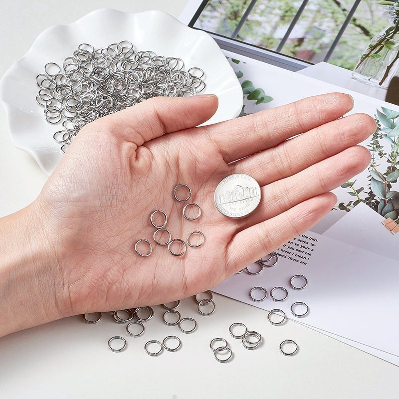 Kissitty 2000pcs 8mm Stainless Steel Open Jump Rings Connectors 0.9mm Thick Chainmail Making Jewelry Findings 20 Gauge - Image 4